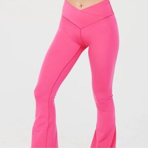 Aerie crossover flare leggings